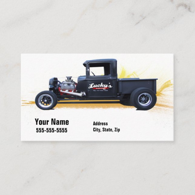 Cartão De Visita Cão afortunado (Frente)