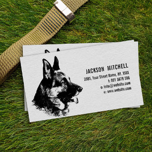 Cartão De Visita Cão de german shepherd - GSD