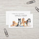 Cartão De Visita Cão Formação de Pet Sitter Cão Cachorro Aquarela (Frente/Verso In Situ)
