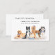 Cartão De Visita Cão Formação de Pet Sitter Cão Cachorro Aquarela (Frente/Verso)