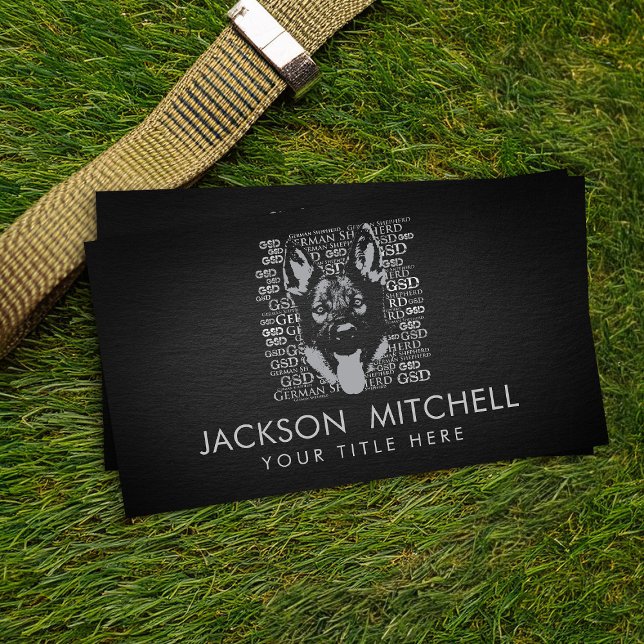 Cartão De Visita Cão german shepherd - GSD (Criador carregado)