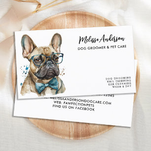 Cartão De Visita Cão-Grande Francês Personalizado Cão-Grande Cuidad