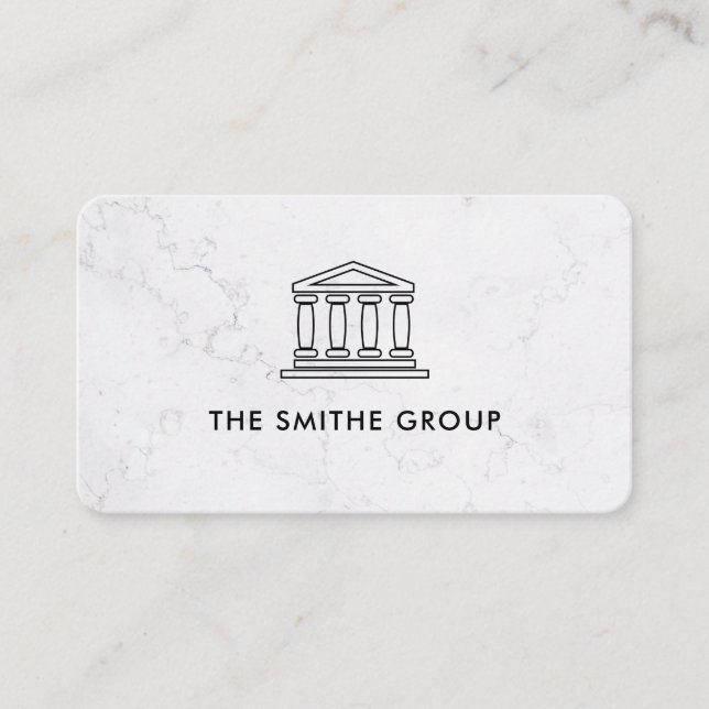 Cartão De Visita Capitalista de Venture | Empresa | Marble (Frente)