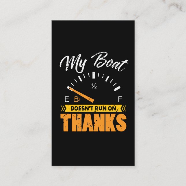 Cartão De Visita Capitão Barco Lago Pontoon (Frente)