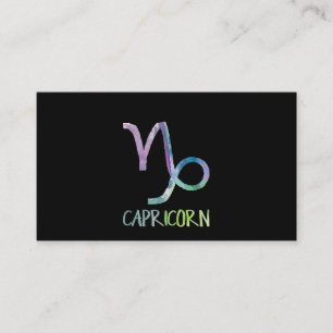 Cartão De Visita Capricórnio Zodíaco Símbolo Astrologia Marinha 