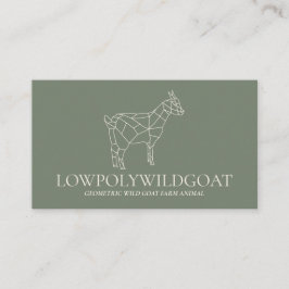 Cartão De Visita Caprino de Camarão Verde
