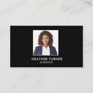 Cartão De Visita Captura de cabeça do QR CODE Professional SQUARE P