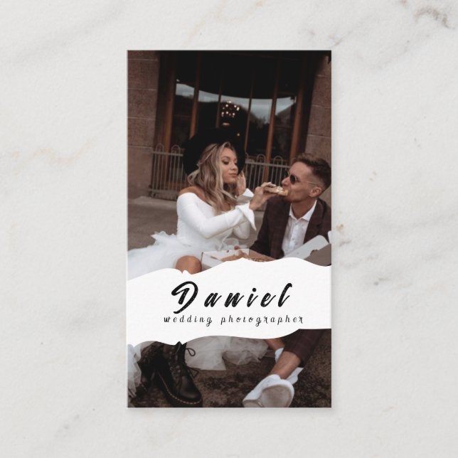 Cartão De Visita Capture seu dia especial, fotografia profissional (Frente)