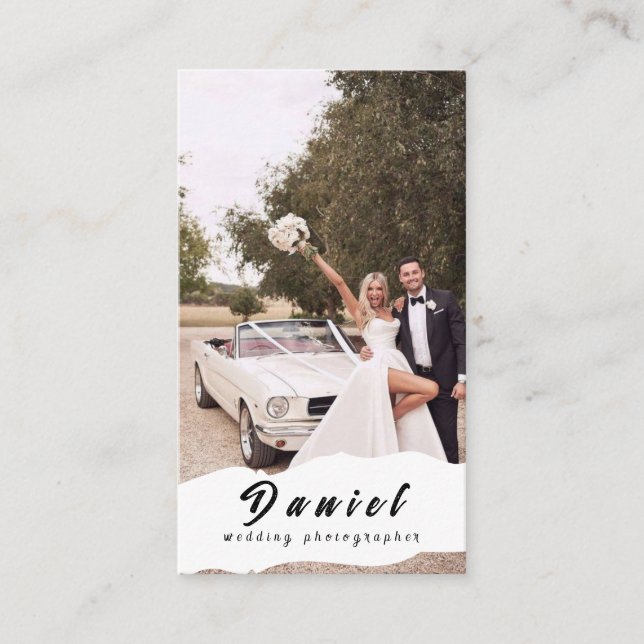 Cartão De Visita Capture seu dia especial, fotografia profissional (Frente)