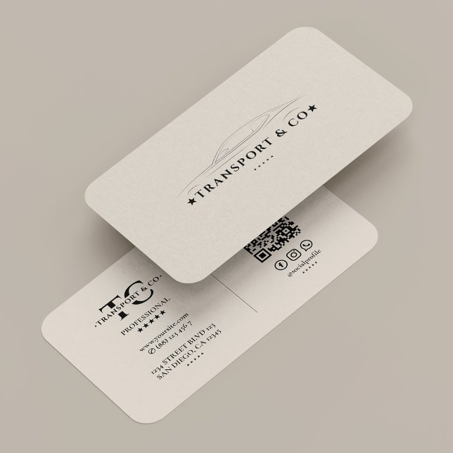 Cartão De Visita Car Company Transport Taxi Driver Sand Minimal (Car Company Transport Taxi Driver Sand Minimal Business Card
)