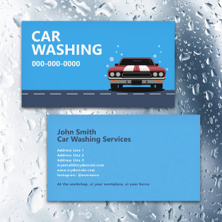 Cartão De Visita Car Washing
