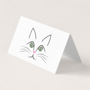 Cartão De Visita Cara de gato