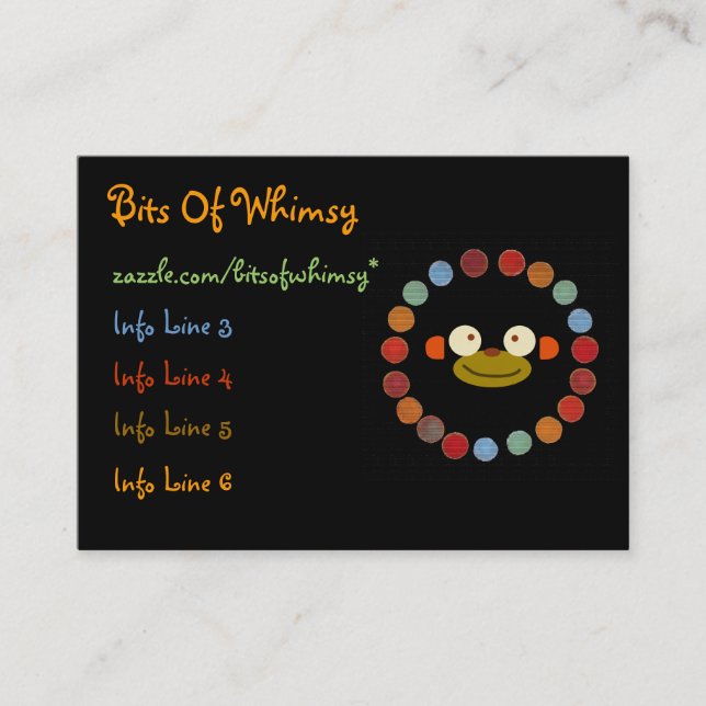 Cartão De Visita Cara do macaco! (Frente)