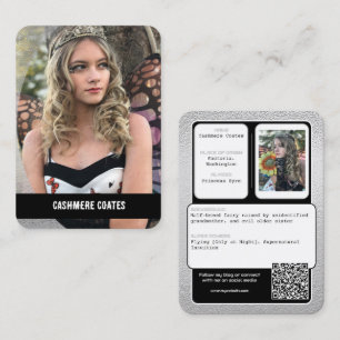 Cartão De Visita Carateres de Transações Personalizadas de Caracter