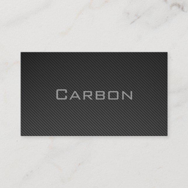 Cartão De Visita Carbon negócio Card (Frente)