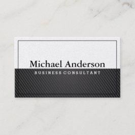 Cartão De Visita Carbono Preto | Branco
