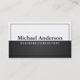 Cartão De Visita Carbono Preto   Branco