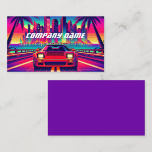 Cartão De Visita Carcaça vermelha em uma cidade tropical