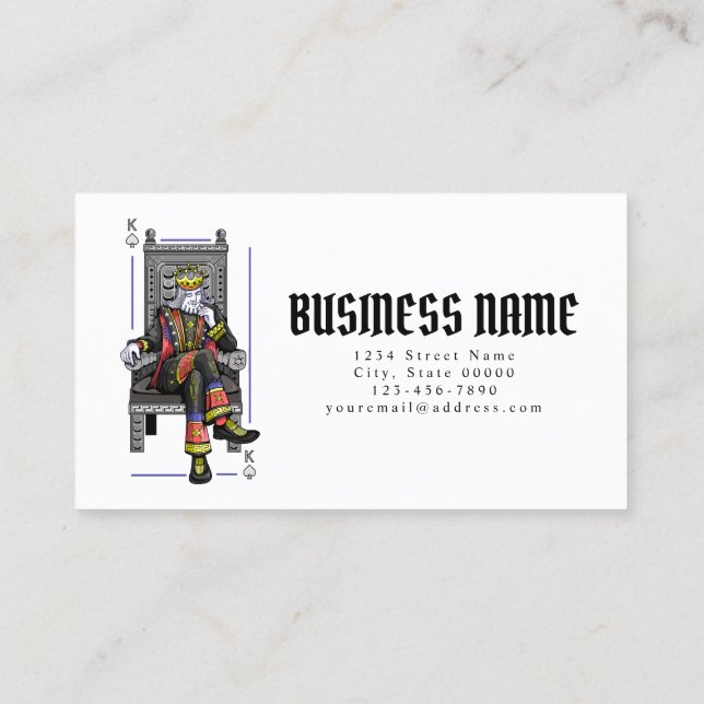 Cartão De Visita Card King (Verso)