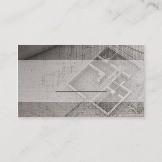 Cartão De Visita carde o modelo para o indust do arquiteto e dos (Frente)