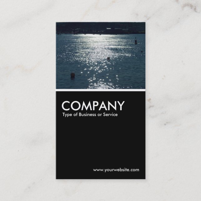 Cartão De Visita Cardiff Bay - Preto (Frente)