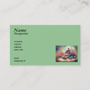 Cartão de visita cardinal de transbordamento