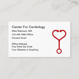 Cartão De Visita Cardiologista Centro Médico de Cardiologia