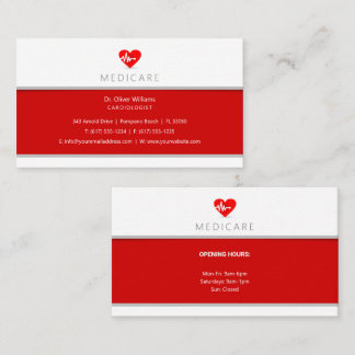 Cartão De Visita Cardiologista | Especialista em Coração | Médico d