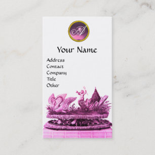 CARTÃO DE VISITA CARIOTA ELEGANTE DOS SUÃOS COM CUPCAKES E PASSAGEM