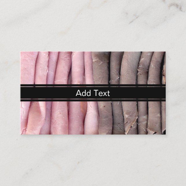 Cartão De Visita Carne de bovino e hame (Frente)