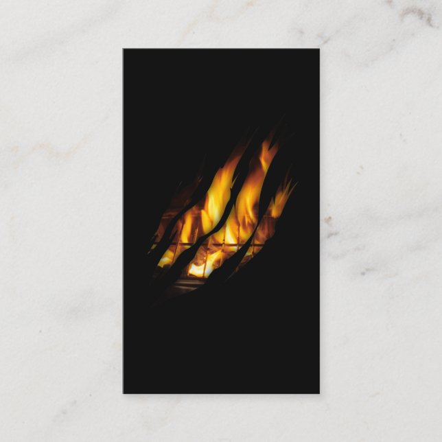 Cartão De Visita Carne e CHURRASCO sobre a grelha (Frente)