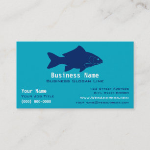 Cartão De Visita Carp Fishing Personalizado / Pescador de Água Doce