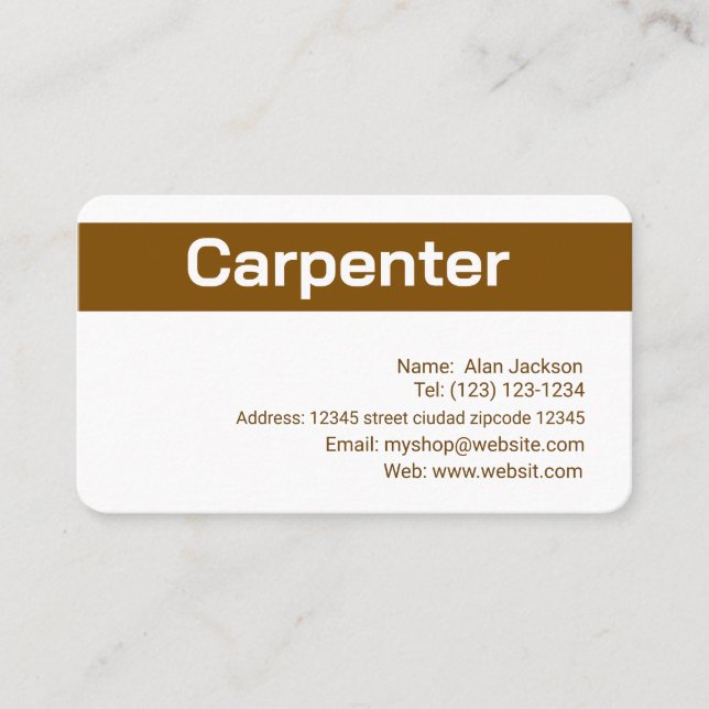 CARTÃO DE VISITA CARPENTER editável (Frente)