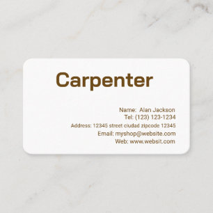 CARTÃO DE VISITA CARPENTER editável