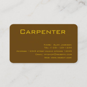 CARTÃO DE VISITA CARPENTER editável