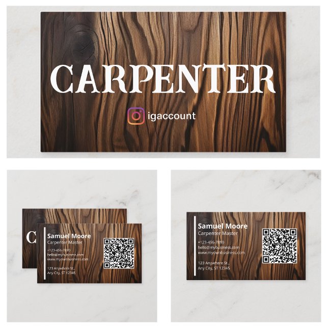 Cartão De Visita Carpenter Masculine Design (Carpenter Masculine Design Business Card
)