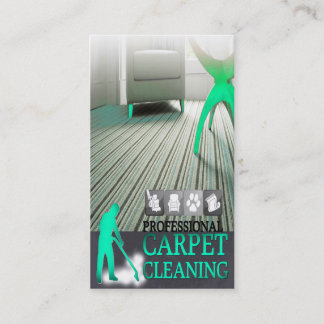 Cartão De Visita Carpet Cleaning Service Business Card