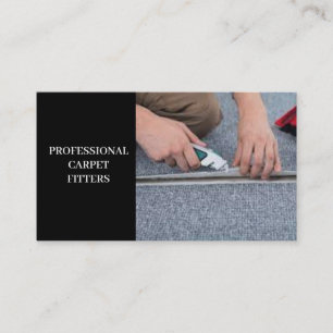 Cartão De Visita Carpet Fitter Service Professional