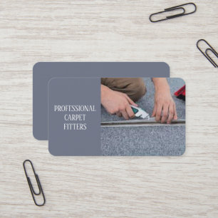 Cartão De Visita Carpet Fitter Service Professional