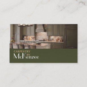 Cartão De Visita Carpintaria, Construção De Linho, Pavimento De Mad
