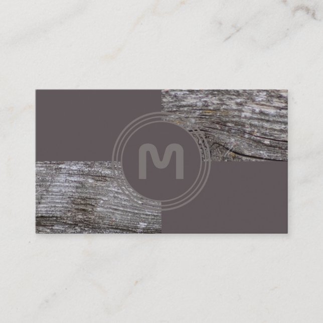 Cartão De Visita Carpinteiro com 100% de estilo rústico de madeira  (Frente)