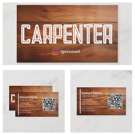 Cartão De Visita Carpinteiro Moderno de Alfarrobeira