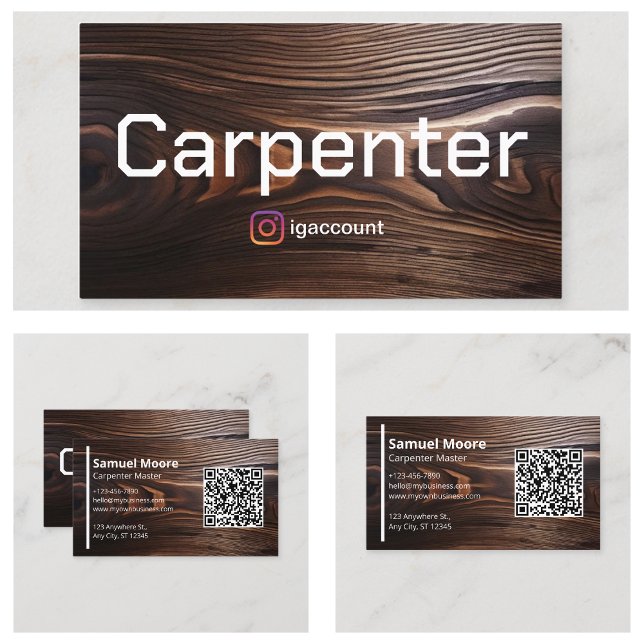 Cartão De Visita Carpinteiros (Carpenters Business Card
)