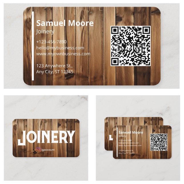 Cartão De Visita Carpinteiros Joinery Woodworking (Carpenters Joinery Woodworking Business Card
)