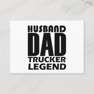 Cartão De Visita Carregador de Pai de Marido Legend Funny Truck
