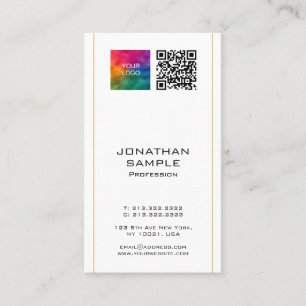 Cartão De Visita Carregamento do código QR do promocional Logotipo