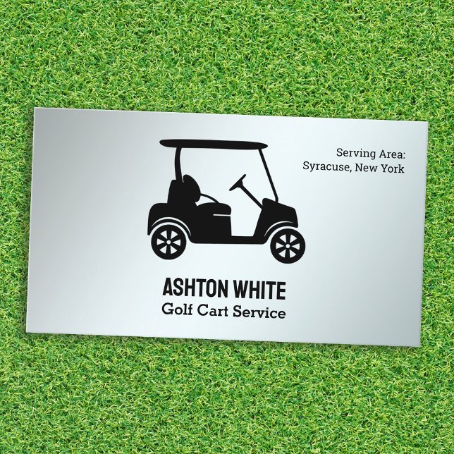 Cartão De Visita ⛳ Carrinho de Golfe (Golf Cart Business Cards)
