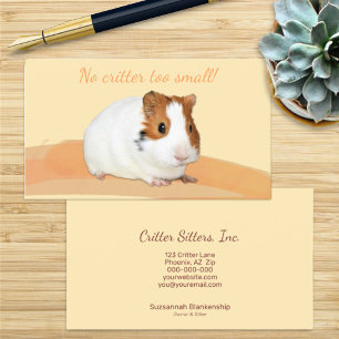 Cartão De Visita Carro-De-Negócios Fotografado Pet-Sitter Guiné