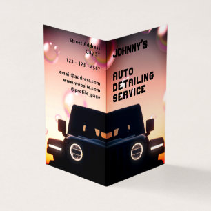 Cartão De Visita Carro profissional à vista