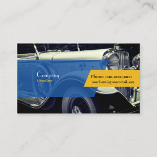 Cartão de visita Carro vintage